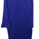 DKNY  royal blue long bell sleeve sweater dress size small Photo 2