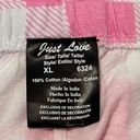 Just Love Women’s Pink Plaid Pajama Lounge Pants Sleepwear Photo 4