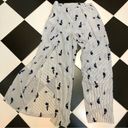 The Room Striped High Slit Pants Flowy Flowing Skirt-like Boho Blue White size L Photo 3