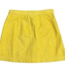 BDG Urban Outfitters Corduroy High-Rise A-Line Mini Skirt Sz Small Yellow Photo 6