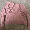 Lululemon  Scuba Pullover Size 6 Pink Acid Wash Hoodie Photo 2