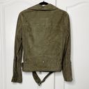 ALLSAINTS  Luna Suede Goat Leather Biker Jacket Size 0 Photo 3