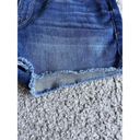 Frame  Le Cut Off Jean Shorts Stretch Denim Raw Edge Hem Dark Blue Fulham Wash 27 Photo 4