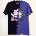 Sanrio My Melody & Kuromi Angel Devil Split Tie Dye Oversized T-Shirt Size M Photo 0