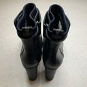 Sorel  Medina LII Heeled Rain Boot 10.5 Black On Black Photo 5