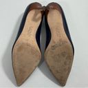 Ralph Lauren Lauren  Lanette Refined Navy Blue Leather Dress Pumps Size 6 Photo 5