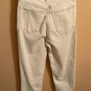 Abercrombie & Fitch 90s Straight Ultra High Rise Criss Cross Waist White Jeans Photo 4