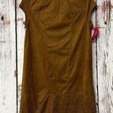 Xhilaration NWT  Women’s Faux Suede Cutout Scallop Dress - Cognac Brown / Small Photo 0