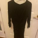 Cache  black dress with studs on cuffs size L Photo 5