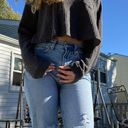 Wild Fable Gray Cropped Sweater Photo 1