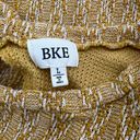 BKE Long sleeve Knit Keyhole Back Sweater Mustard Yellow Size Large Photo 2