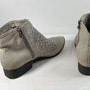 blowfish  Malibu Gray Weaved Suede Booties Size 9 Photo 4