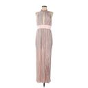 Pink Blush TJD The Jetset Dairies Women's  Pleated Skirt Halter Gown Size L Photo 2