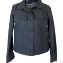 Ralph Lauren  Black Coated Sparkle Denim Jacket Photo 0