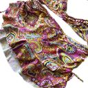 ABS Allen Schwartz ABS by Allen Swartz Y2K Ruffle Micro Skirt Multicolor Bikini Size 6 Photo 3