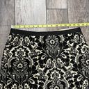 Karen Kane Vintage  1990s Black and Ivory Damask Mini Skirt Size 4 Photo 7