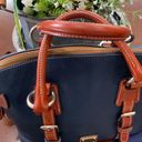 Dooney & Bourke Value of $398  Dillen Navy Florentine Satchel bag with dust bag Photo 3