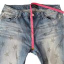 Bebe  Straight Skinny Ankle Star Embellished Stars Light Wash Jeans Size 10 - EUC Photo 7