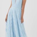 BCBGMAXAZRIA Rosalie Ruffle Evening Gown Blue Photo 3