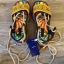 Farm Rio Beaded Banana Platform Sandal in Black Size 8 NWT Photo 4