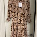 Petal and Pup NWT Women’s  Emley Dress Beige Cheetah Print Size XS Photo 1