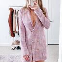 L'Academie Revolve Pink Tweed Blazer Mini Dress  Photo 2