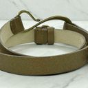Coldwater Creek  Gold Genuine Leather Hook Buckle Belt Size Small S Medium M Photo 4