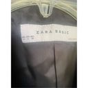 ZARA  Basic Basic Satin Lapel Long Sleeve Blazer Jacket Black Size L Photo 3