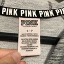 PINK - Victoria's Secret Pink by Victoria's Secret Long Sleeve Asymmetrical Zip Sweatshirt Grey/Black S Photo 7