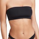 Good American NEW  Always Fits Better Band Bandeau Bikini Top MEDIUM Black Beach Photo 0