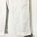 James Perse Standard  Women's White Lined Cropped Button Fly Pants Size 26 Photo 6