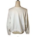 Champion Mid Weight Oversized Crew Neck Pullover Semi Cropped Relaxed Sz Large Photo 3