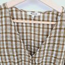 Madewell  Westover Top in Sandover Plaid Peasant Blouse Size 6 Photo 6