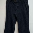 Gap  Factory Y2K Womens Dark Denim Cropped Blue Jeans SZ 14 Wide Leg Stretch Mid Photo 0