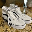 Vans  sk8-hi platform white/navy sz 9 NwOT Photo 7