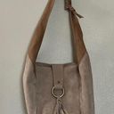 Vera Pelle  Made in Italy Ligth Brown Suede Leather Handbag Photo 0