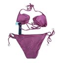 Mulberry Soluna 2 Piece Hipster Swim Bikini Top & Bottom  Pink Small NWT $108 Photo 4