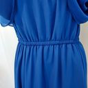 Rsvp NWT!  SUGARLIPS Royal Blue Chiffon Shoulder Ruffle A-line Maxi Formal Dress Photo 6