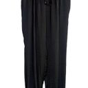 ZARA  Trf Tapered Elastic Drawstring Waist Harem Pant Pockets Sheer M Black Photo 4