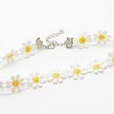 Daisy Embroidered  Choker Necklace Photo 0