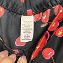 Victoria's Secret Vintage  2 Piece Pajama Set Red Black Cherry Satin Fruit Size L Photo 14