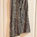 Nine West  Luxe Animal Collection Leopard Print Asymmetric Hem Midi Skirt Photo 0