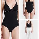 La Perla NWT  white v-neck bath-suit/swim suit one piece/full coverage Photo 9