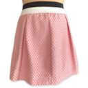 Esley  Mini Skirt Pink 3D Polka Dots Pleated Retro Tennis Prep Twee Size Small Photo 5