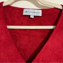 Tuckernuck  Easton suede blouse in burgundy red color Photo 3