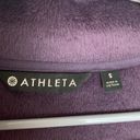 Athleta  Cozy Karma womens small purple plum pull over sweat shirt cowl neck wrap Photo 2