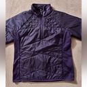 Athleta  Women’s Winter Jacket Purple quarter zip Quilted Patterns Sz‎ Large Photo 1