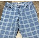 BP  Womens Mid High Rise Straight Leg Plaid Denim Jeans Retro Y2k 70s 80s 32 Photo 9