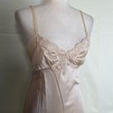 Vintage Cami Slip Dress Nightgown Lace Trim Champagne Mini Midi Length XS/S Photo 1