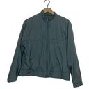 Nike Vintage  Full Zip Womens Windbreaker Y2K Running Jacket Teal Large Photo 0